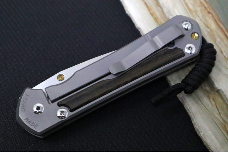 Chris Reeve Large Sebenza 31 - Drop Point Blade / Bog Oak Inlay / CPM-Magnacut Steel (A3) L31-1100