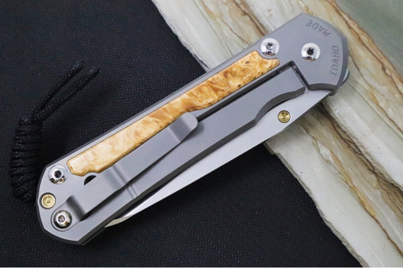 Chris Reeve Large Sebenza 31 - Insingo Blade / Box Elder Inlay / CPM-Magnacut Steel (A6) L31-1126