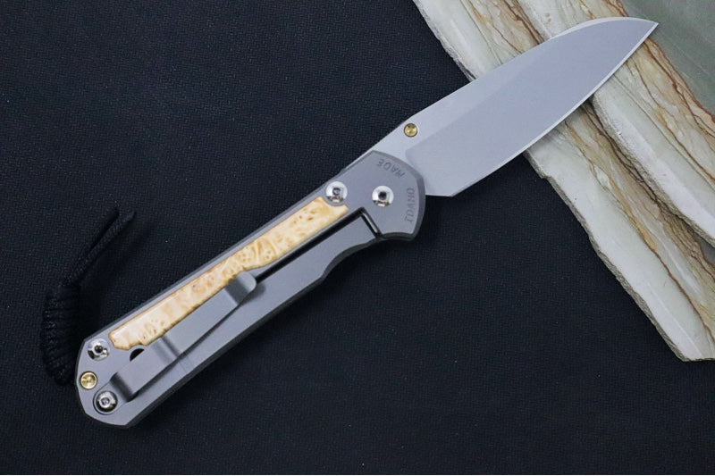 Chris Reeve Large Sebenza 31 - Insingo Blade / Box Elder Inlay / CPM-Magnacut Steel (A7) L31-1126
