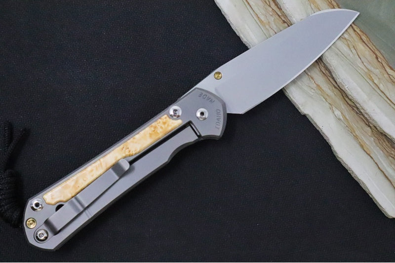 Chris Reeve Large Sebenza 31 - Insingo Blade / Box Elder Inlay / CPM-Magnacut Steel (A8) L31-1126