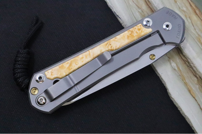 Chris Reeve Large Sebenza 31 - Insingo Blade / Box Elder Inlay / CPM-Magnacut Steel (A8) L31-1126