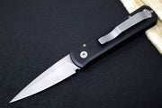 Pro Tech Godson Auto LEFTIE - Black Anodized Aluminum Handle / 154CM Steel / Blasted Finish 720-LH - Northwest Knives