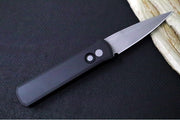 Pro Tech Godson Auto LEFTIE - Black Anodized Aluminum Handle / 154CM Steel / Blasted Finish 720-LH - Northwest Knives