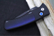 Pro Tech Duke 2 Auto One of a Kind Custom - Black Blade / CPM-Magnacut Steel / Pearl Inlay Push Button / Custom Micarta Inlay & Black Anodized Aluminum Handle - Northwest Knives