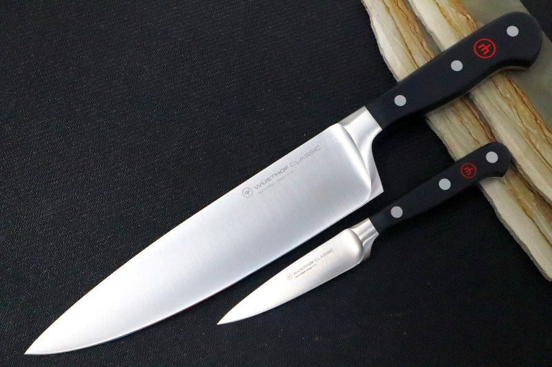 Wusthof Classic - 2pc Starter Set - Fully forged German stainless steel (X50 CrMoV 15) - Made in Solingen, Germany
