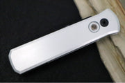 Pro Tech Godson Auto Blade Show West Exclusive - Clear Anodized Aluminum Handle / Black Lip Pearl Push Button / Satin Black DLC 20CV Blade / Black DLC Deep Carry Clip BSW25.Godson.1 - Northwest Knives