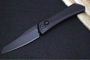Pro Tech Oligarch Auto Operator - Solid Black Anodized Aluminum Handle / Black DLC Finish / Spear Point Blade / CPM-Magnacut Steel DS103-OPERATOR - Northwest Knives