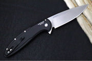 Pro Tech Cambria Flipper Blade Show West Exclusive - Black Anodized Aluminum Handle & Maple Burl Inlay / CPM-Magnacut Steel / Stonewash Finish / Mosaic Pin Button BSW25.Cambria.1 - Northwest Knives