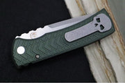 Pro Tech Chaves Redencion Blade Show West Exclusive - "Tread" Green Anodized Aluminum Handle / Tanto Blade / CPM-S35VN Steel / Mosaic Pin Push Button BSW25.Redencion.1 - Northwest Knives