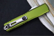 Microtech Ultratech Gen IV OTF - Stonewash Finish / Drop Point Blade / OD Green Anodized Aluminum Handle 11214-10OD - Northwest Knives