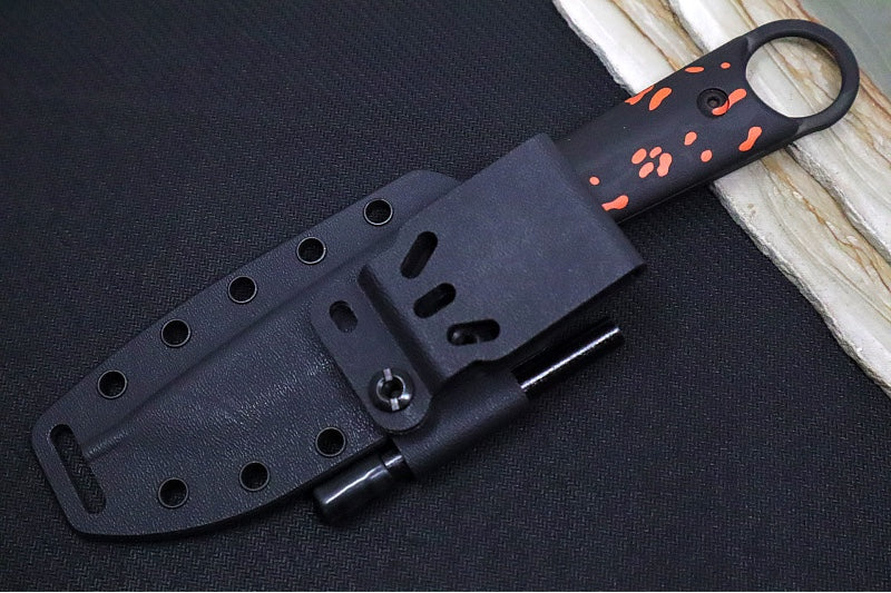 White River Knives FC-PKO Firecraft Custom - Orange Treestand Cerakote Finish / CPM-S35VN Steel / Orange Treestand G-10 Handle - Northwest Knives