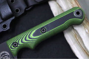 White River Knives 5" Firecraft Custom- Black Cerakote Finish / CPM-S35VN Steel / Black and Green G-10 Handle / Black Kydex Sheath - Northwest Knives