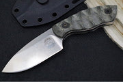 White River Knives GTI 3 - Drop Point Blade / Stonewash Finish / Grooved Contoured Micarta Handle WRGTI3-LBO - Northwest Knives