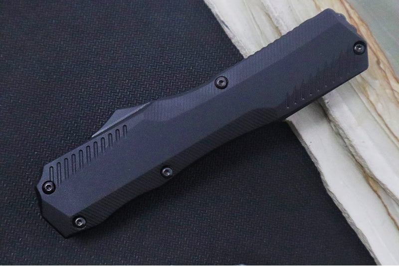 Kershaw 9000BLK Livewire OTF - Black Anodized Aluminum Handle / CPM-Magnacut / Spearpoint Blade / Black Finish - Northwest Knives