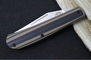 White River Knives Trailhead Trapper Slipjoint Custom - Camo Black and Tan G-10 Handle / Trapper Blade / CPM-S35VN Steel - Northwest Knives