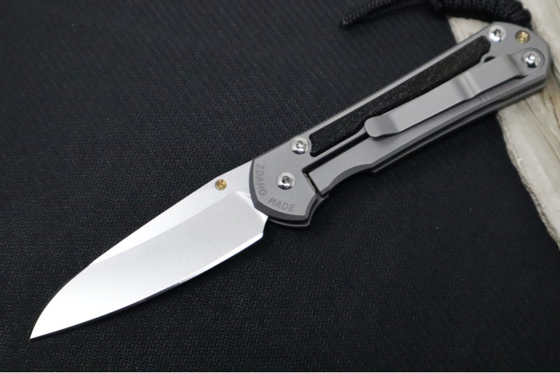 Chris Reeve Knives Small Sebenza 31 LEFT HAND - Insingo Blade / CPM-Magnacut Steel / Bog Oak Inlay S31-1125 (A2)