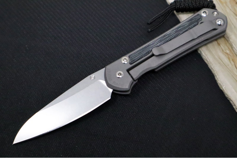 Chris Reeve Knives Small Sebenza 31 LEFT HAND - Insingo Blade / Black Canvas Micarta Inlay / CPM-Magnacut Steel S31-1221