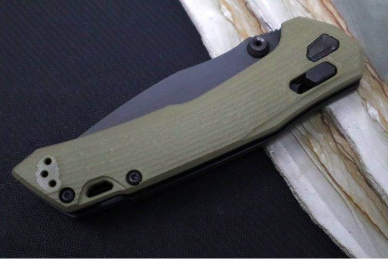 Zero Tolerance 0203 Manual Folder - CPM-M4 Steel / Black PVD Finish / Textured Olive Drab G-10 Handle
