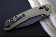 Zero Tolerance 0203 Manual Folder - CPM-M4 Steel / Black PVD Finish / Textured Olive Drab G-10 Handle - Northwest Knives