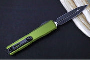 Microtech Ultratech Gen IV OTF - Black Finish / Dagger Blade / OD Green Anodized Aluminum Handle 11224-1OD - Northwest Knives