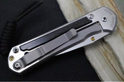 Chris Reeve Knives Small Sebenza 31 Polished - Drop Point Blade in CPM-Magnacut / Bog Oak Inlay (A7) S31-1620 - Northwest Knives