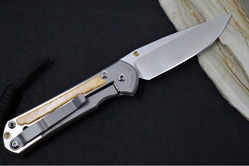Chris Reeve Knives Small Sebenza 31 - CPM-Magnacut Steel / Polished Drop Point / Box Elder Inlay (A1) S31-1628