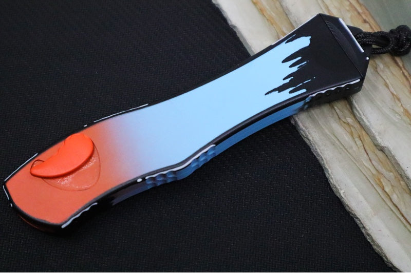 Heretic Knives Hydra Cel Shade "GT-40" Single Action OTF - Painted Recurve Blade / CPM-Magnacut Steel / "GT-40" Painted Aluminum Handle H408-CS-GT