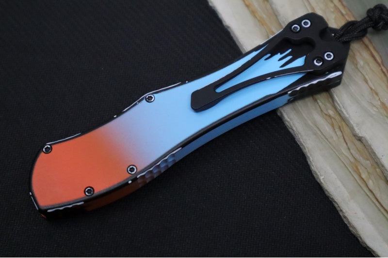 Heretic Knives Hydra Cel Shade "GT-40" Single Action OTF - Painted Recurve Blade / CPM-Magnacut Steel / "GT-40" Painted Aluminum Handle H408-CS-GT - Northwest Knives