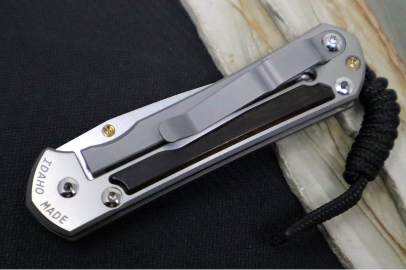 Chris Reeve Knives Small Sebenza 31 - CPM-Magnacut Steel / Polished Drop Point / Macassar Ebony Inlay (A2) S31-1636