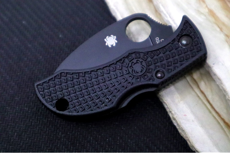 Spyderco ManBug- Black FRN Handle / VG10 Steel / Wharncliffe Serrated Blade MBKWSBK
