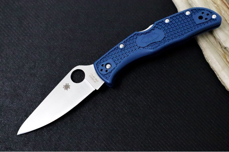 Spyderco Endela - Cobalt Blue FRN Handle / Satin Blade / SPY27 Steel - C243PCBL - Northwest Knives