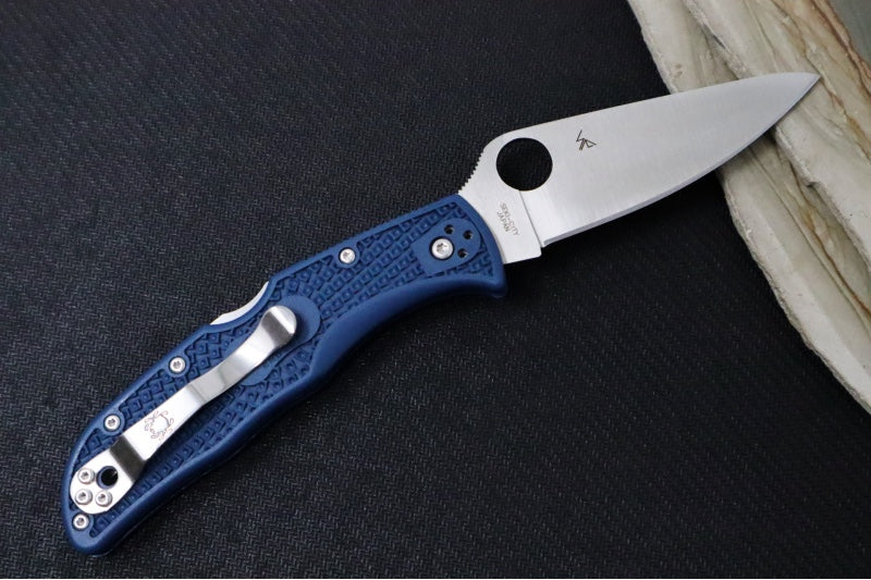 Spyderco Endela - Cobalt Blue FRN Handle / Satin Blade / SPY27 Steel - C243PCBL