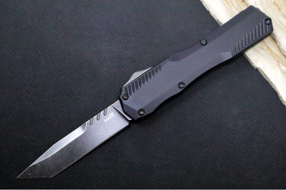 Kershaw 9000T Livewire OTF - Black Anodized Aluminum Handle / CPM-Magnacut / Tanto Blade / Black Oxide Finish