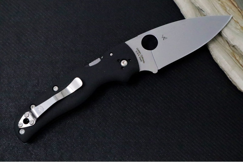 Spyderco Shaman Lightweight - Black FRN Handle / CTS-BD1N Steel / Stonewashed Finish C229PBK