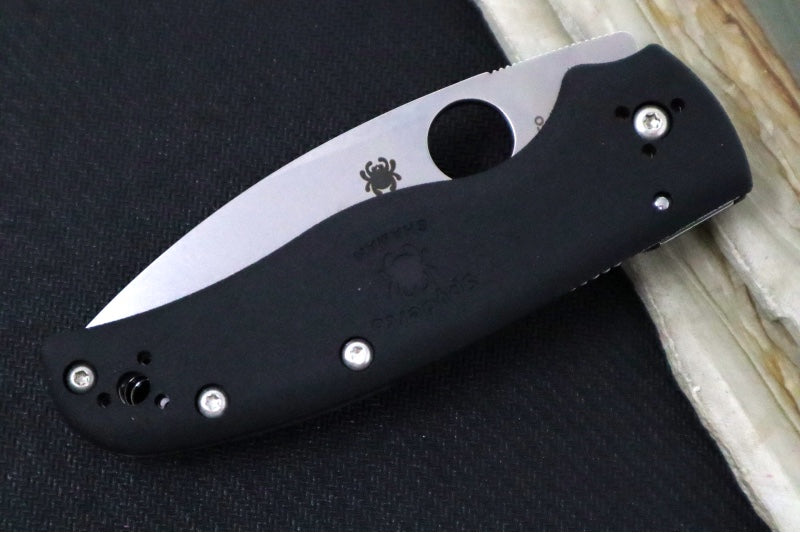 Spyderco Shaman Lightweight - Black FRN Handle / CTS-BD1N Steel / Stonewashed Finish C229PBK - Northwest Knives