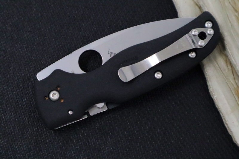 Spyderco Shaman Lightweight - Black FRN Handle / CTS-BD1N Steel / Stonewashed Finish C229PBK