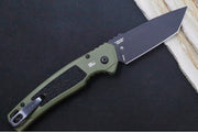Kershaw 7105OLBLK Launch 16 Auto - CPM-M4 Steel / Black Tanto Blade / OD Green Aluminum Handle with Trac-Tek Insert - Northwest Knives