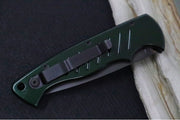 Piranha Knives "Pocket" - CPM-154CM Steel / Green Aluminum Handle / Black Blade - Northwest Knives