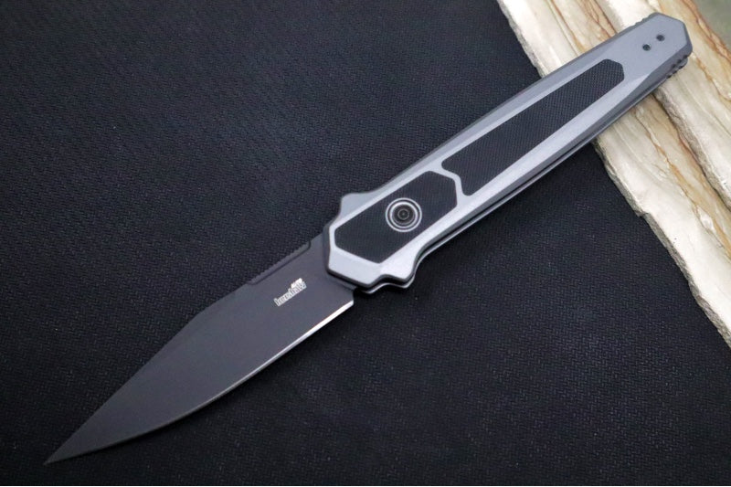Kershaw 7951 Launch 17 Auto - CPM-S35VN Steel / Black Clip Point Blade / Gray Aluminum Handle with Black G10 Insert