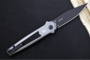 Kershaw 7951 Launch 17 Auto - CPM-S35VN Steel / Black Clip Point Blade / Gray Aluminum Handle with Black G10 Insert - Northwest Knives