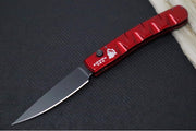 Piranha Knives "Virus" - Black Blade / CPM-S30V / Red Anodized Aluminum Handle - Northwest Knives