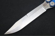 Revo Nexus Balisong - Weehawk Blade / 154CM Steel / Blue Anodized Aluminum Handle REVNXSSABL - Northwest Knives