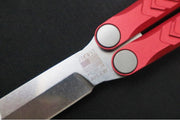 Revo Nexus Balisong - Weehawk Blade / 154CM Steel / Red Anodized Aluminum Handle REVNXSSARD - Northwest Knives