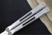 Revo Nexus Balisong - Weehawk Blade / 154CM Steel / Bead Blasted Silver Anodized Aluminum Handle REVNXSBBLS - Northwest Knives