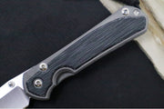 Chris Reeve Knives Small Sebenza 31 - Tanto / Black Canvas Micarta Inlay / CPM-Magnacut Steel S31-1228 - Northwest Knives