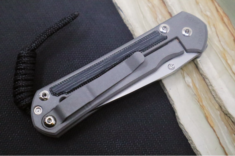 Chris Reeve Knives Small Sebenza 31 - Tanto / Black Canvas Micarta Inlay / CPM-Magnacut Steel S31-1228
