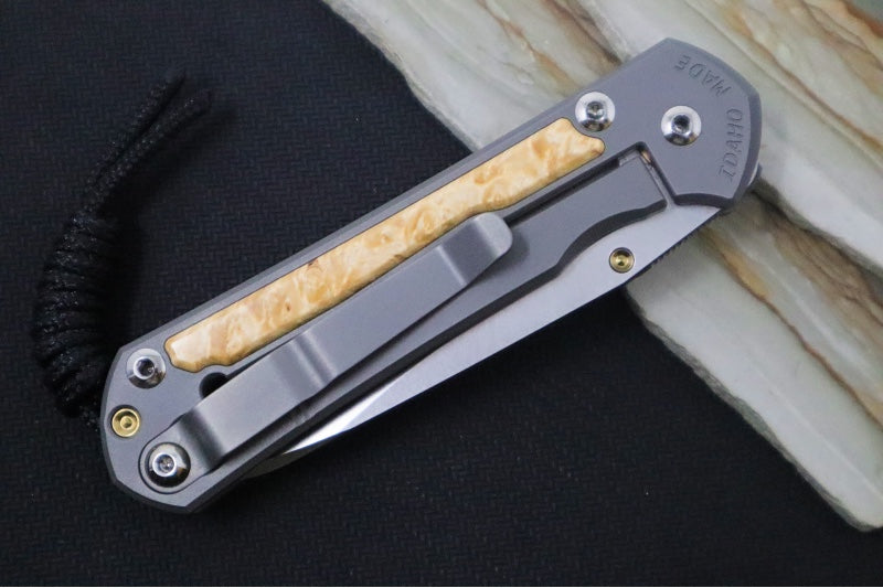 Chris Reeve Knives Small Sebenza 31 - Insingo / CPM-Magnacut Steel / Box Elder Inlay (A3) S31-1126
