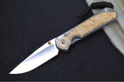 Chris Reeve Knives Small Sebenza 31 - CPM-Magnacut Steel / Polished Drop Point / Box Elder Inlay (A4) S31-1628 - Northwest Knives