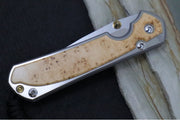 Chris Reeve Knives Small Sebenza 31 - CPM-Magnacut Steel / Polished Drop Point / Box Elder Inlay (A3) S31-1628 - Northwest Knives
