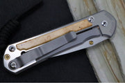 Chris Reeve Knives Small Sebenza 31 - CPM-Magnacut Steel / Polished Drop Point / Box Elder Inlay (A3) S31-1628 - Northwest Knives